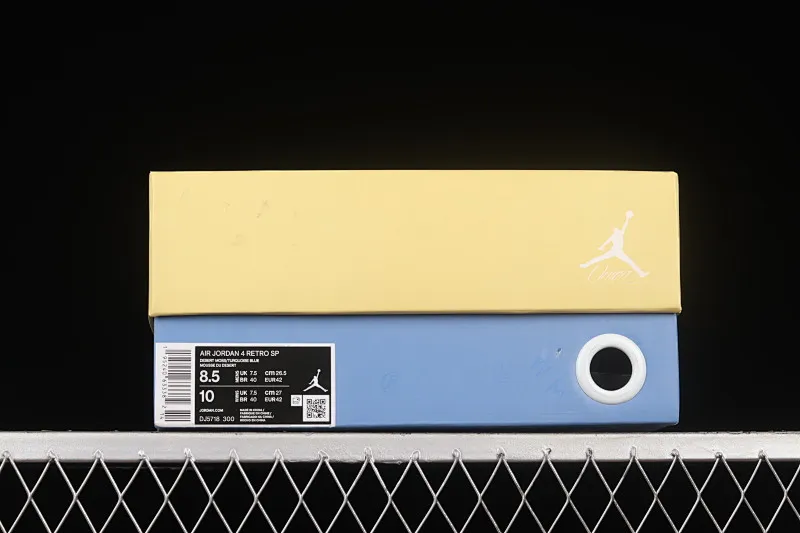 All categories Air Jordan Jordan series basketball shoes Air Jordan 4 foreign trade version Air Jordan 4 Retro SP AJ4 Joe 4 joint yellow and purple desert DJ5718-300